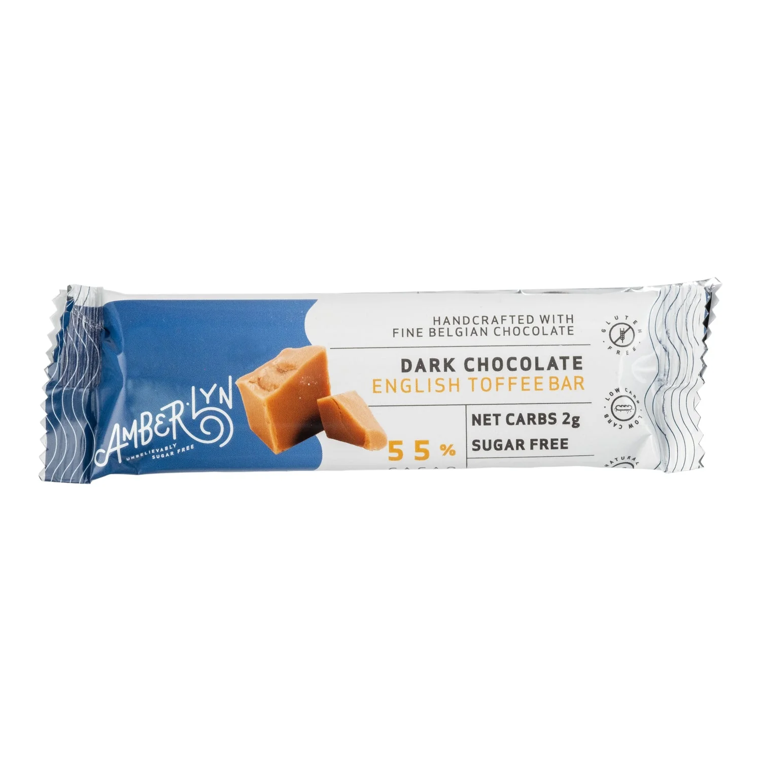 Amberlyn Dark Chocolate English Toffee Bar 34g