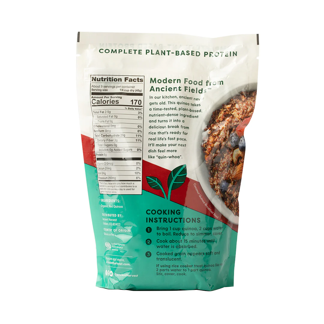 Ancient Harvest Inca Red Quinoa 408g - Image 2