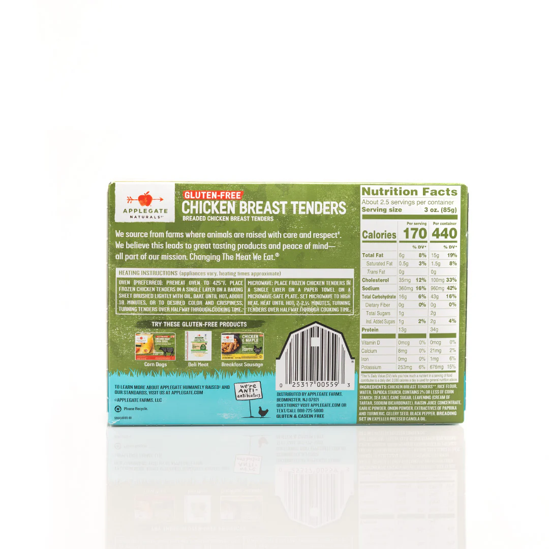 Applegate Natural Gluten-Free Chicken Breast Tenders 227g - Image 3