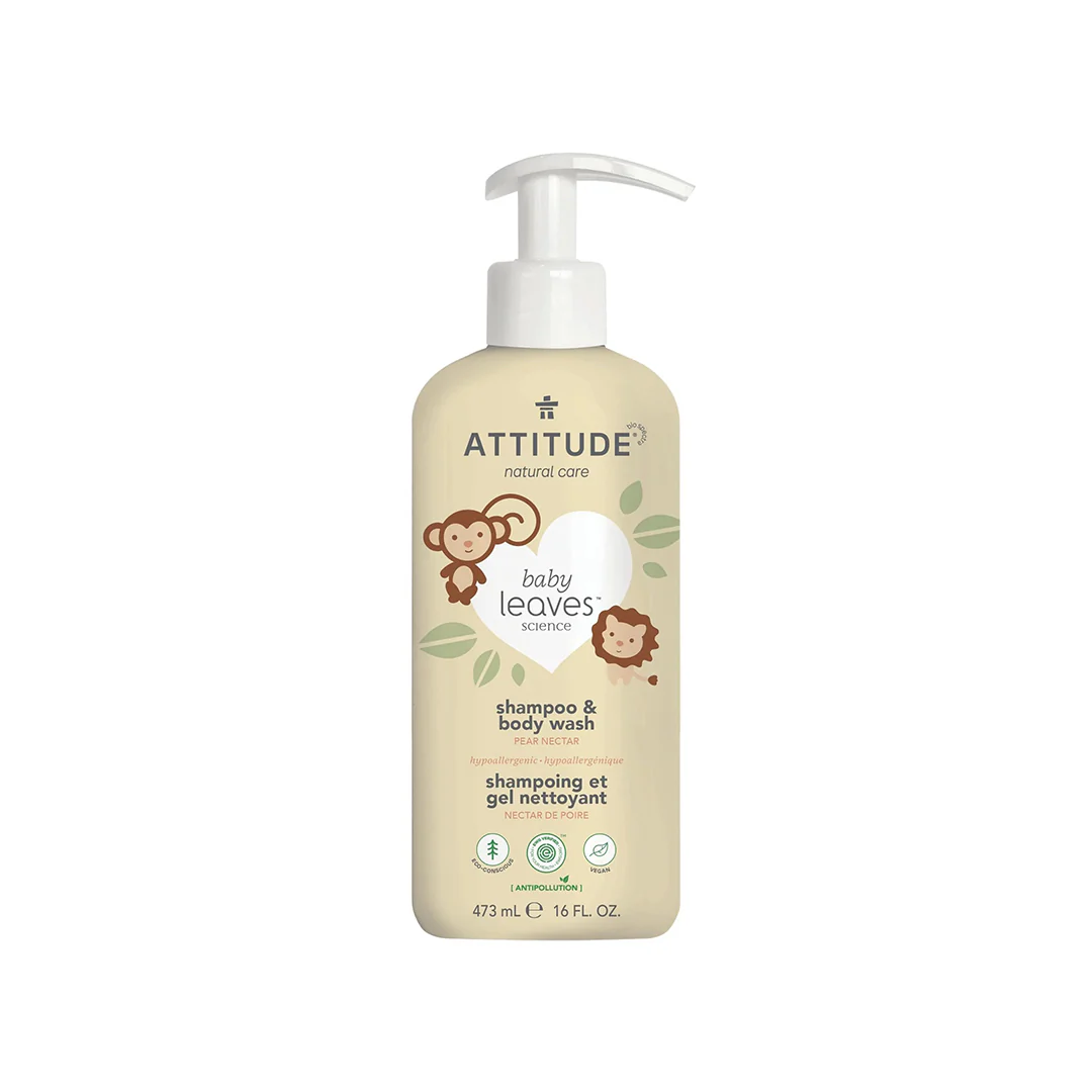 Attitude Baby Leaves 2 in 1 Shampoo and Body Wash Pear Nectar 473ml - Image 2