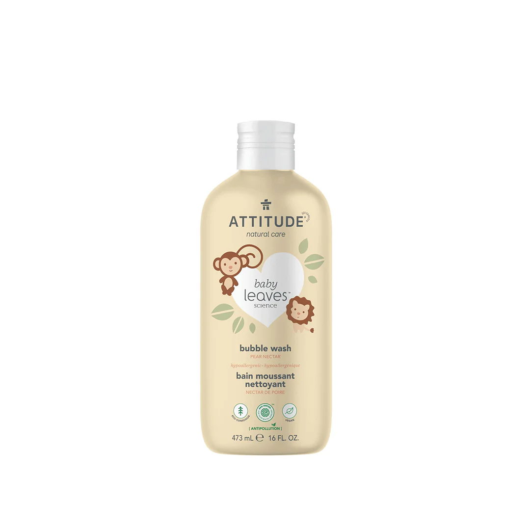 Attitude Baby Leaves Bubble Wash Pure Nectar 473ml - Image 2
