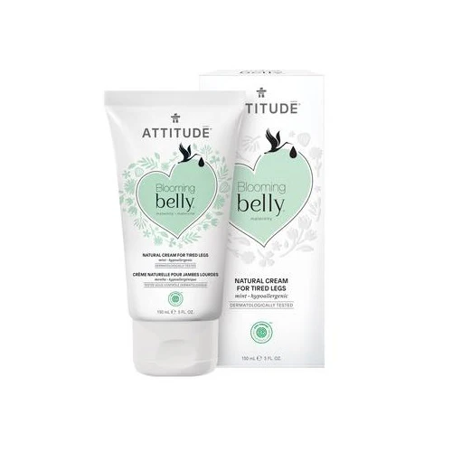 Attitude Blooming Belly Cream for Tired Legs Mint 150ml - Image 2