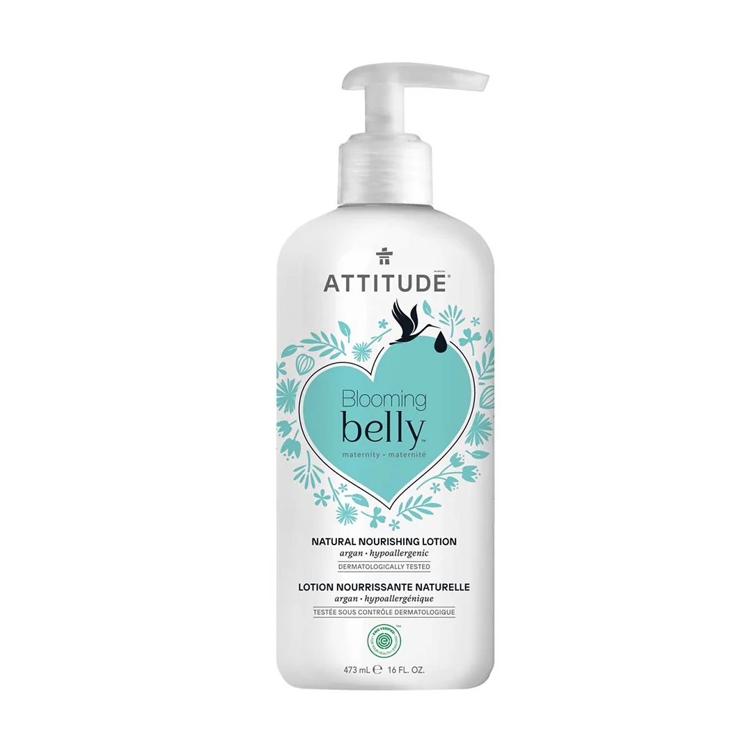 Attitude Blooming Belly Natural Nourishing Lotion Argan 473ml - Image 2