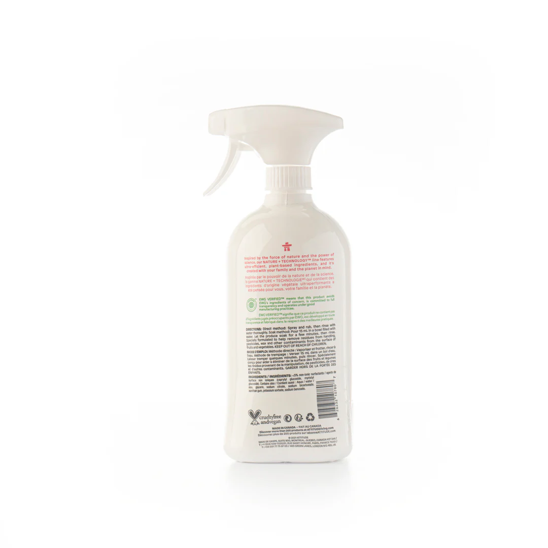 Attitude Fruit & Vegetable Wash Unscented 800ml - Image 3