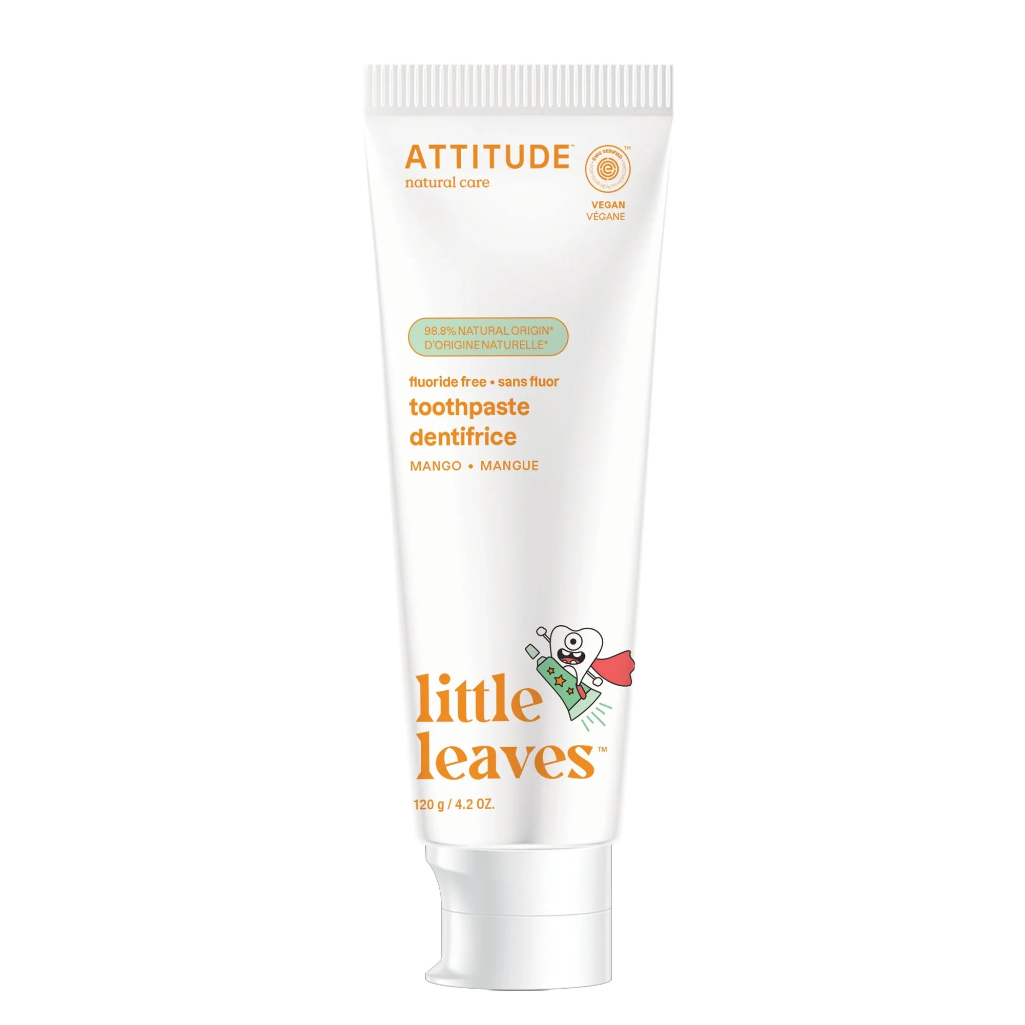 Attitude Kids Toothpaste Mango Fluoride Free 120g