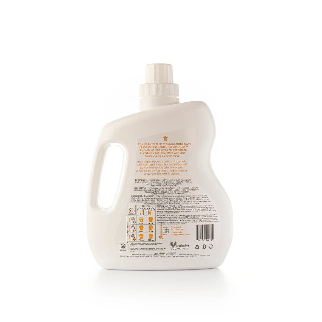 Attitude Laundry Detergent Citrus Zest 2 liters - Image 3