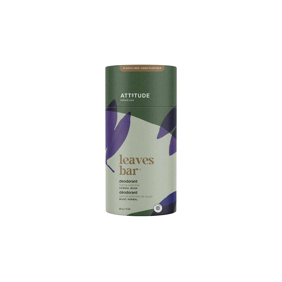 Attitude Leaves Bar Deodorant Herbal Musk 85g