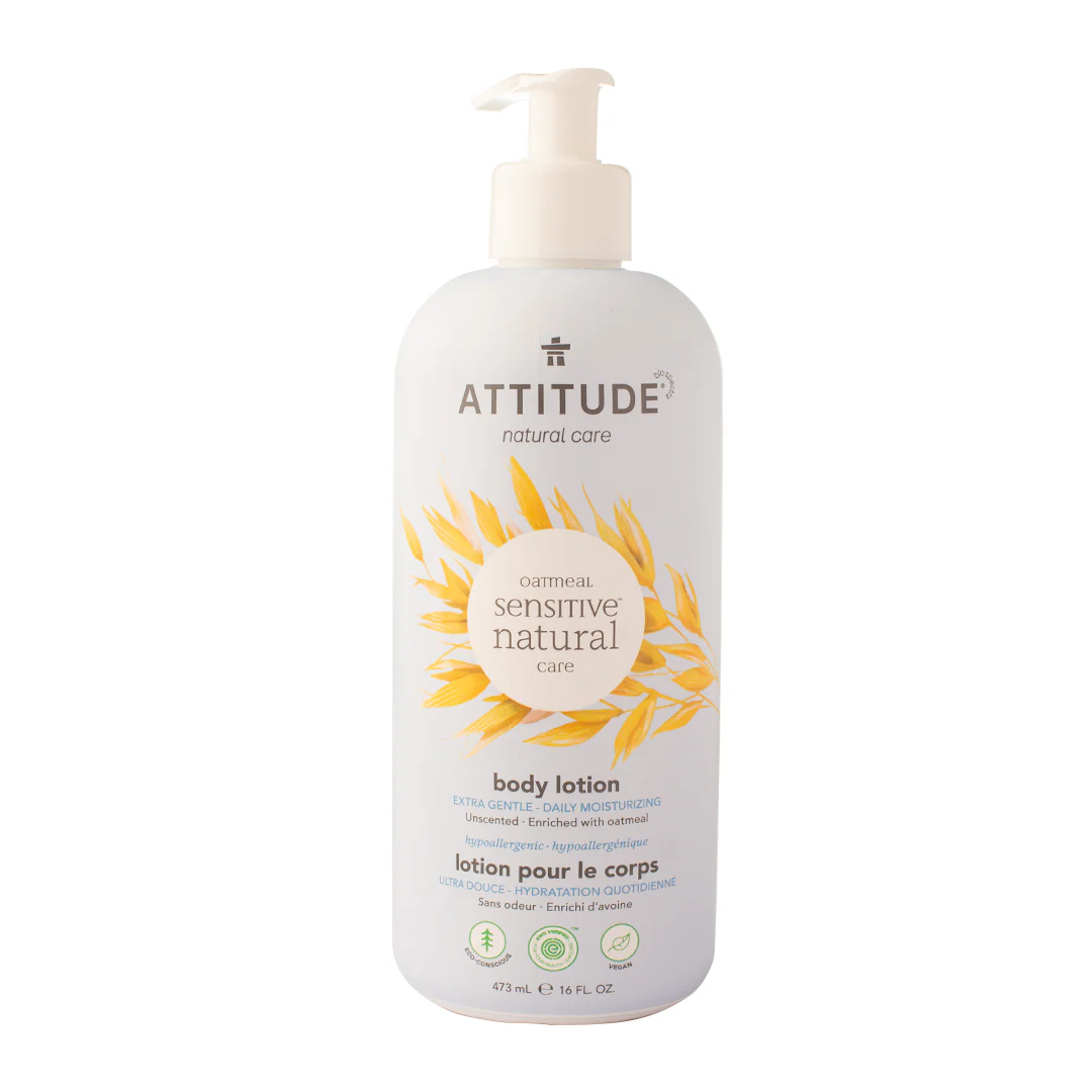 Attitude Sensitive Natural Care Body Lotion Unscented 473ml - Image 2