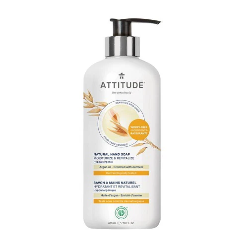 Attitude Sensitive Skin Moisturize & Revitalize Argan Hand Soap 473ml - Image 2