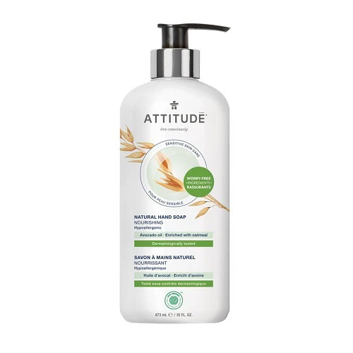 Attitude Sensitive Skin Nourishing Avocado Oil Hand Soap 473ml - Image 2