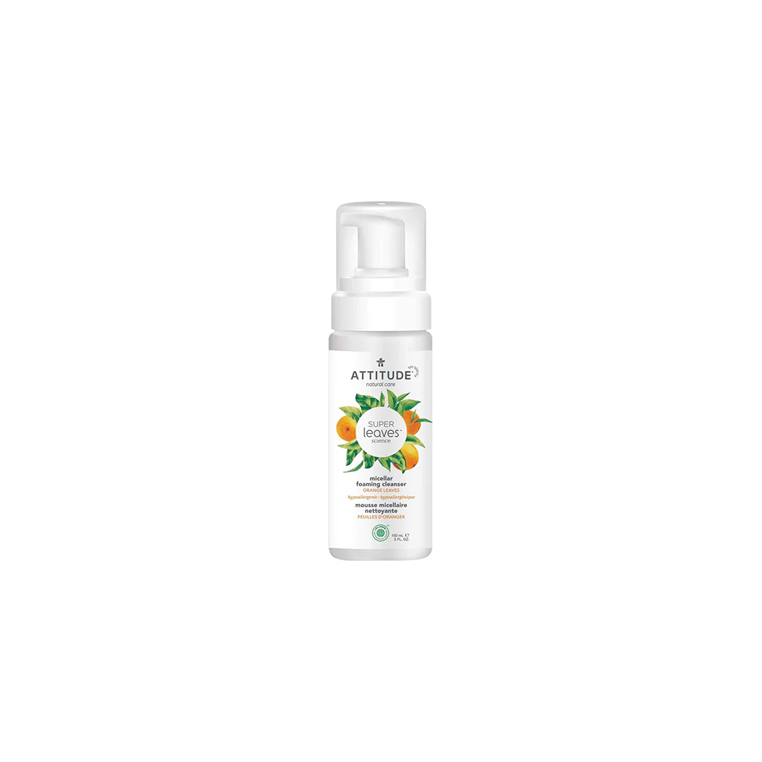 Attitude Super Leaves Micellar Foaming Cleanser Orange Leaves 150ml - Image 2