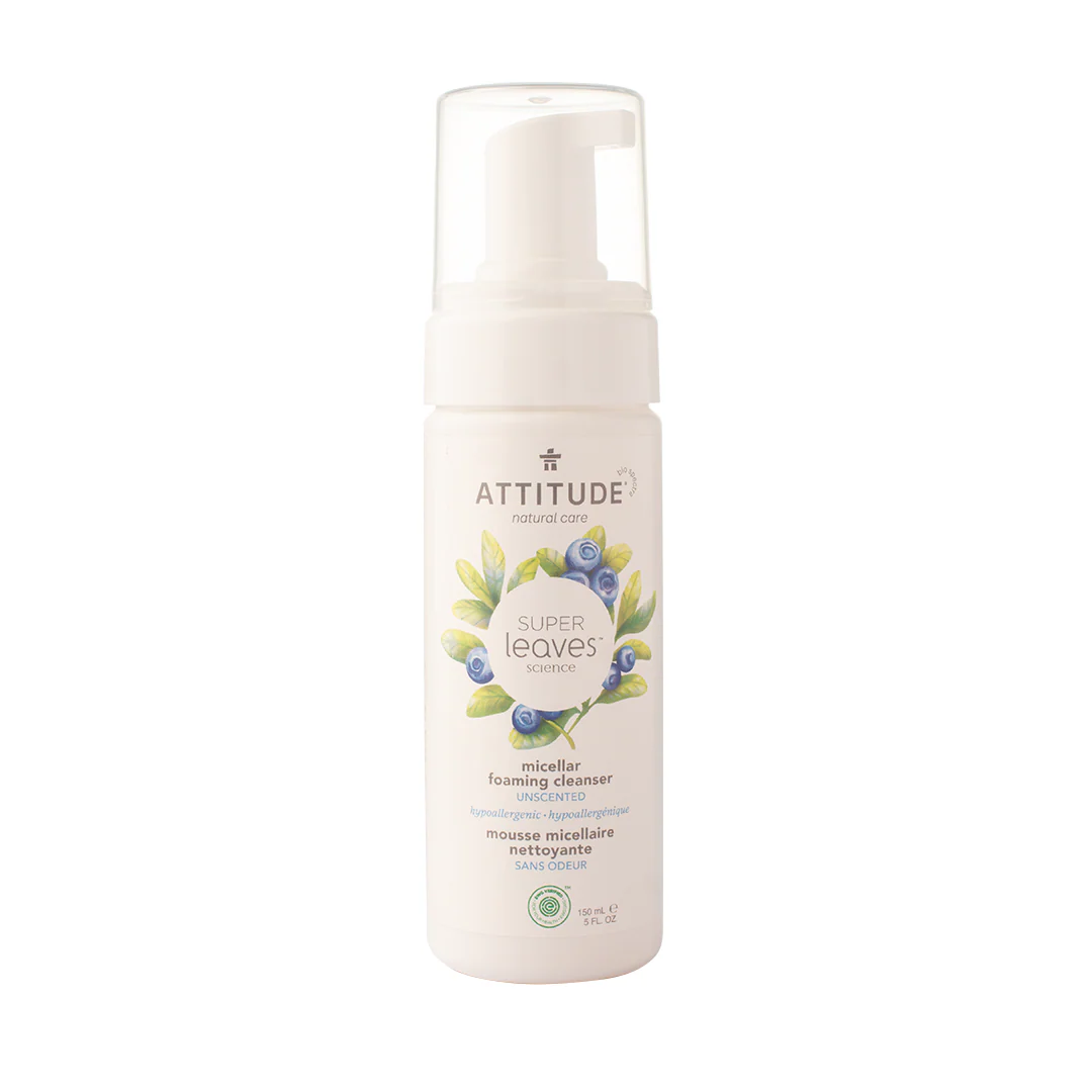 Attitude Super Leaves Micellar Foaming Cleanser Unscented 150ml - Image 2