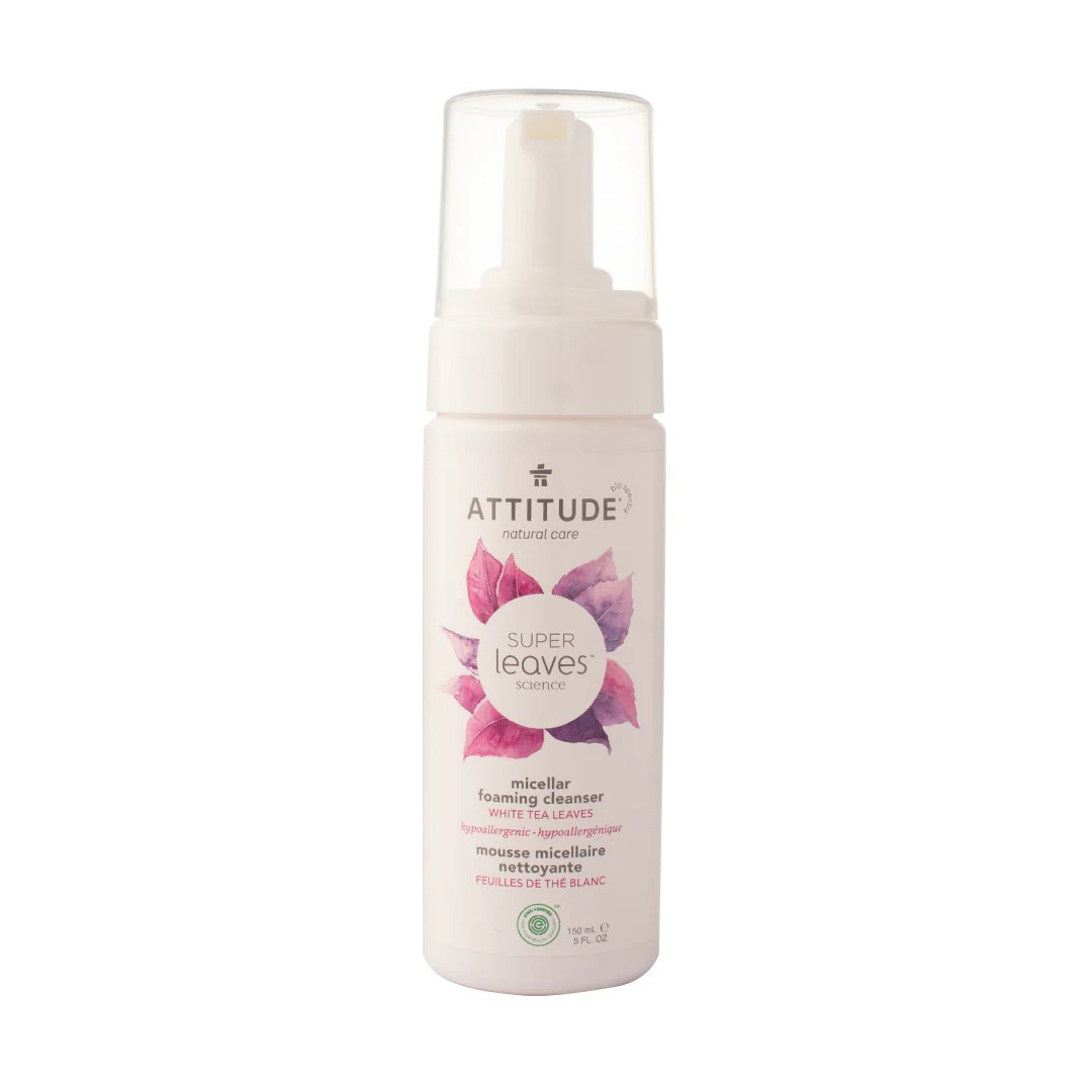 Attitude Super Leaves Micellar Foaming Cleanser White Tea Leaves 150ml - Image 2
