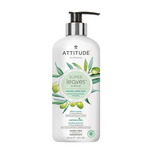 Attitude Super Leaves Olive Leaves Hand Soap 473ml - Image 2