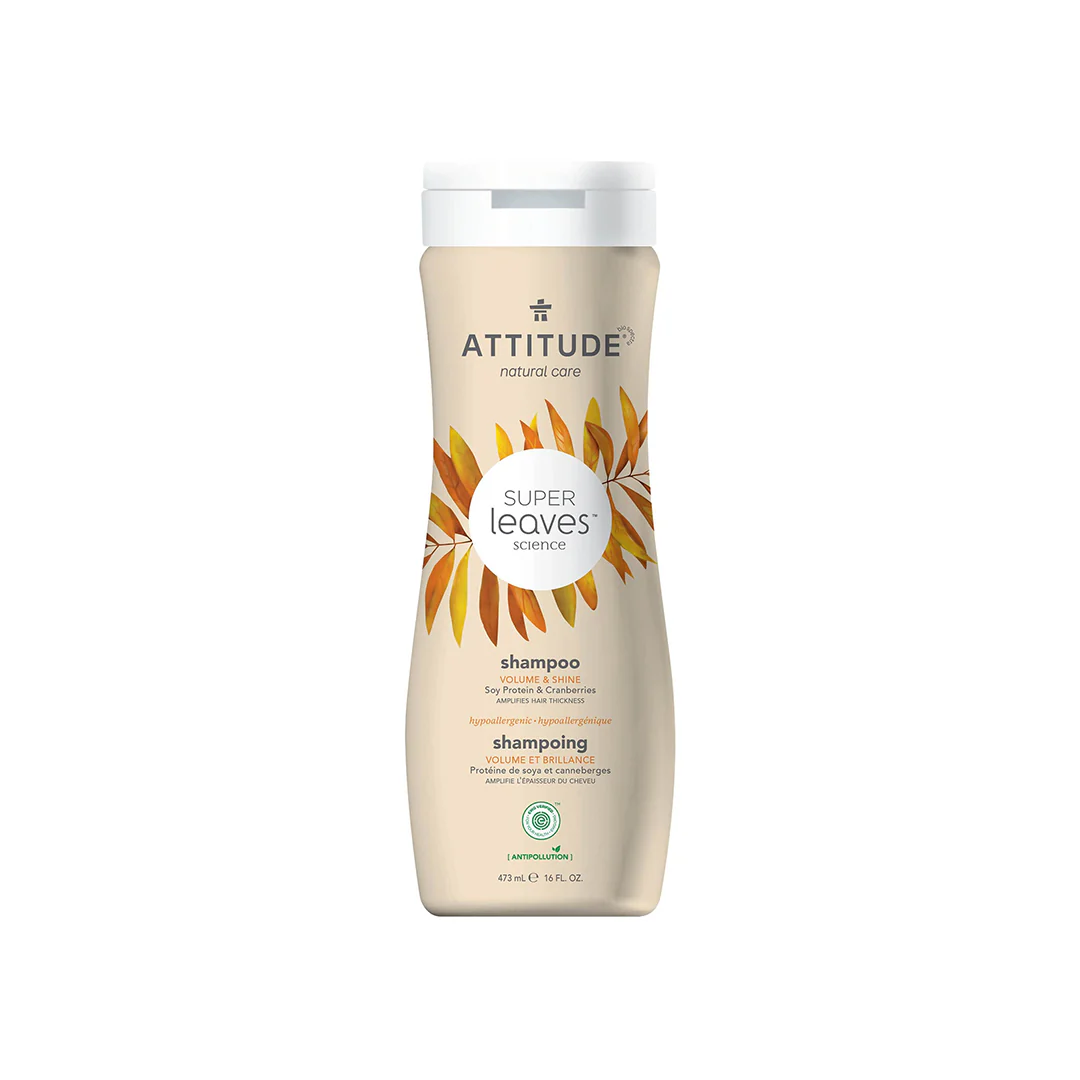 Attitude Super Leaves Shampoo Volume and Shine Soy Protein and Cranberries 473ml - Image 2