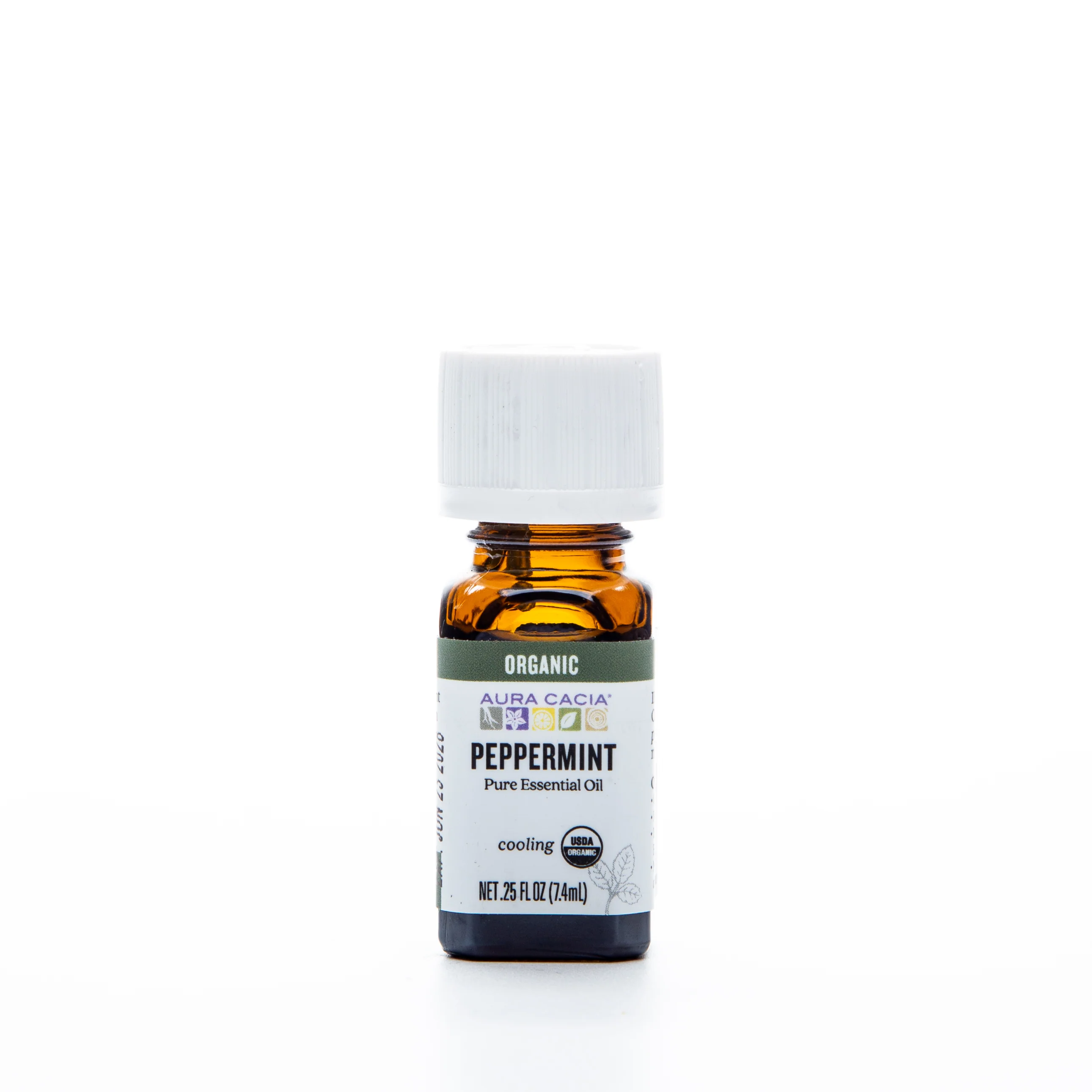 Aura Cacia Organic Essential Oil Peppermint 7.4ml
