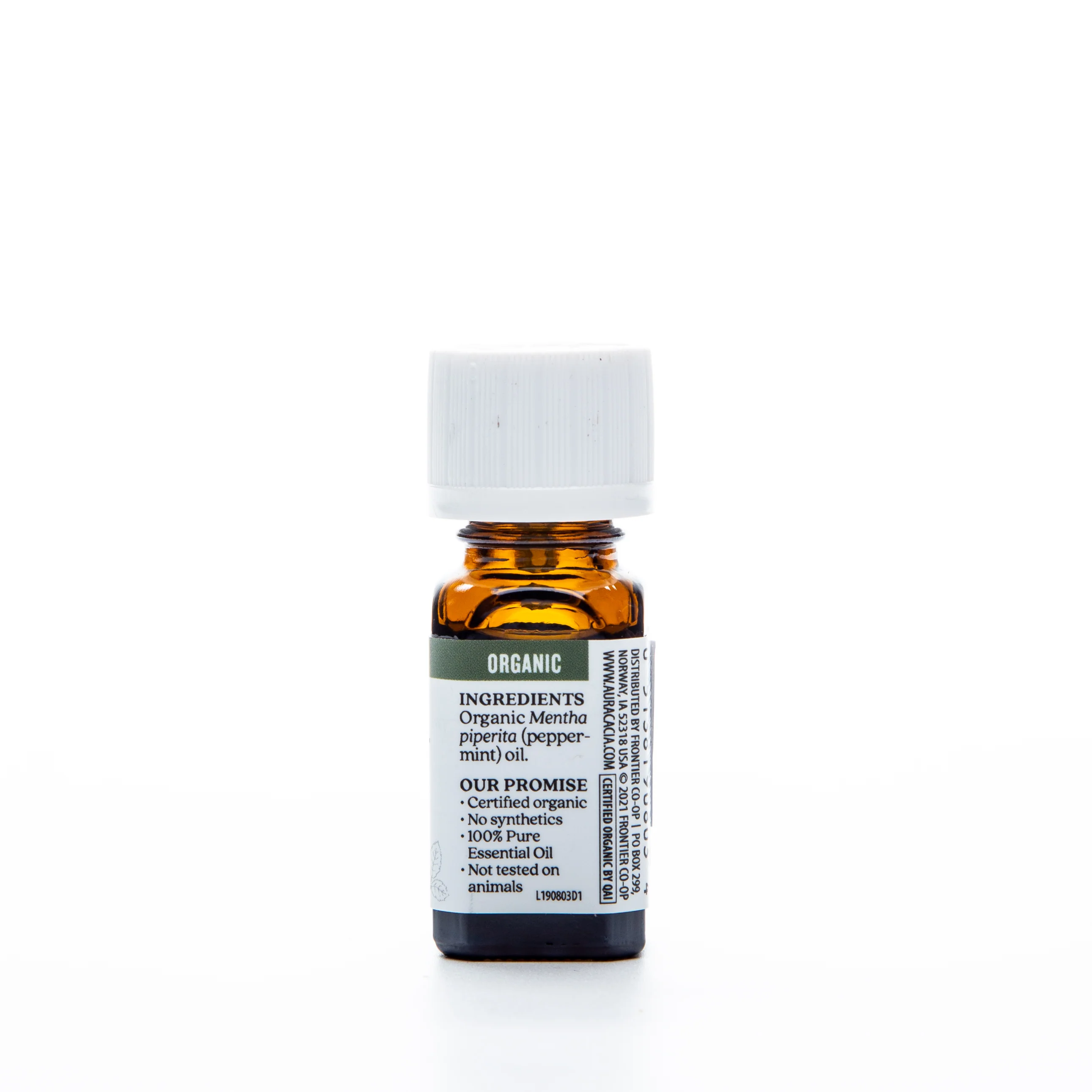 Aura Cacia Organic Essential Oil Peppermint 7.4ml - Image 2