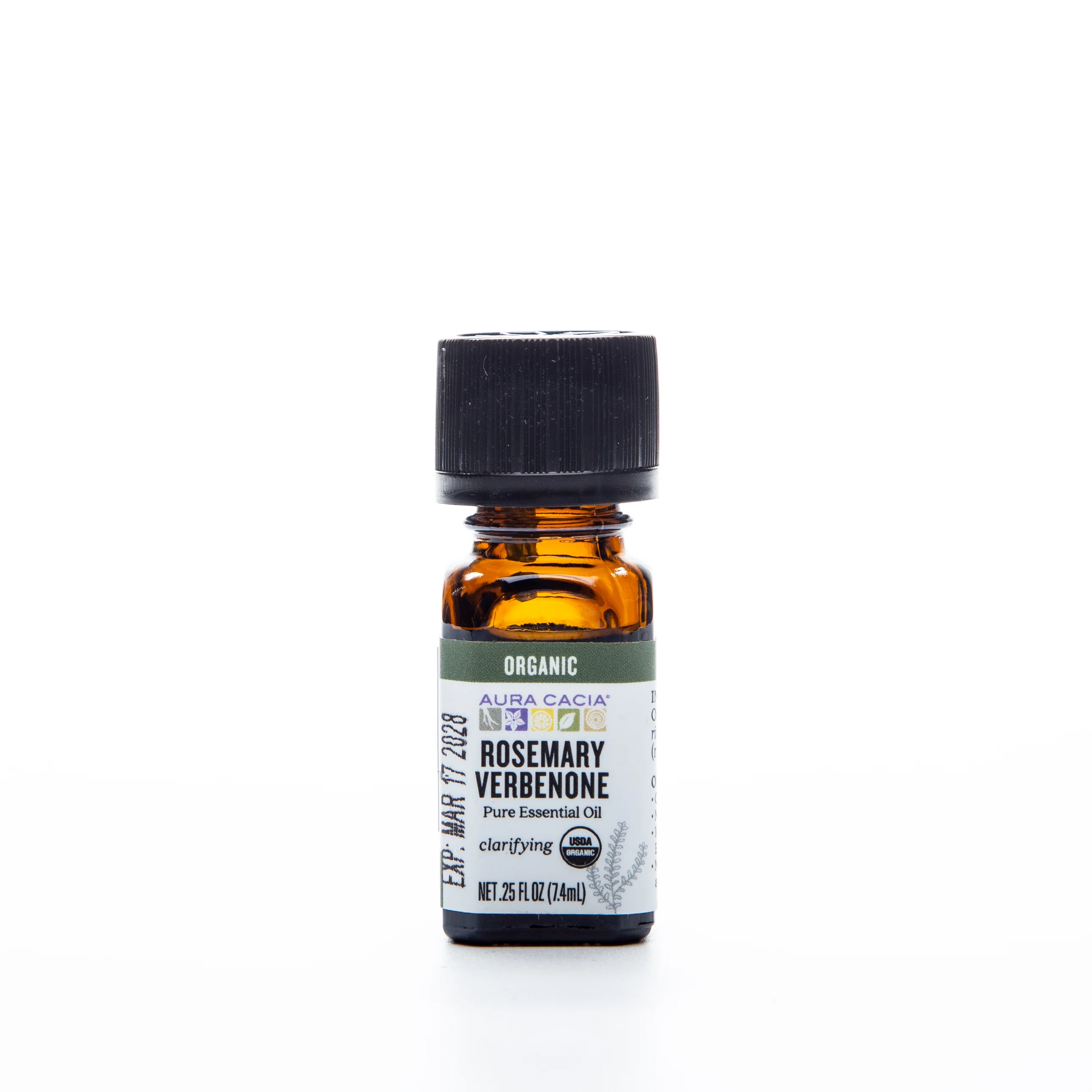 Aura Cacia Organic Essential Oil Rosemary Verbenone 7.4ml