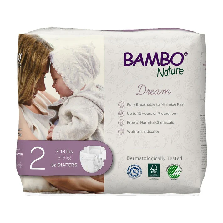 Bambo Nature Dream Diapers Size 2 3-6kg 32ct