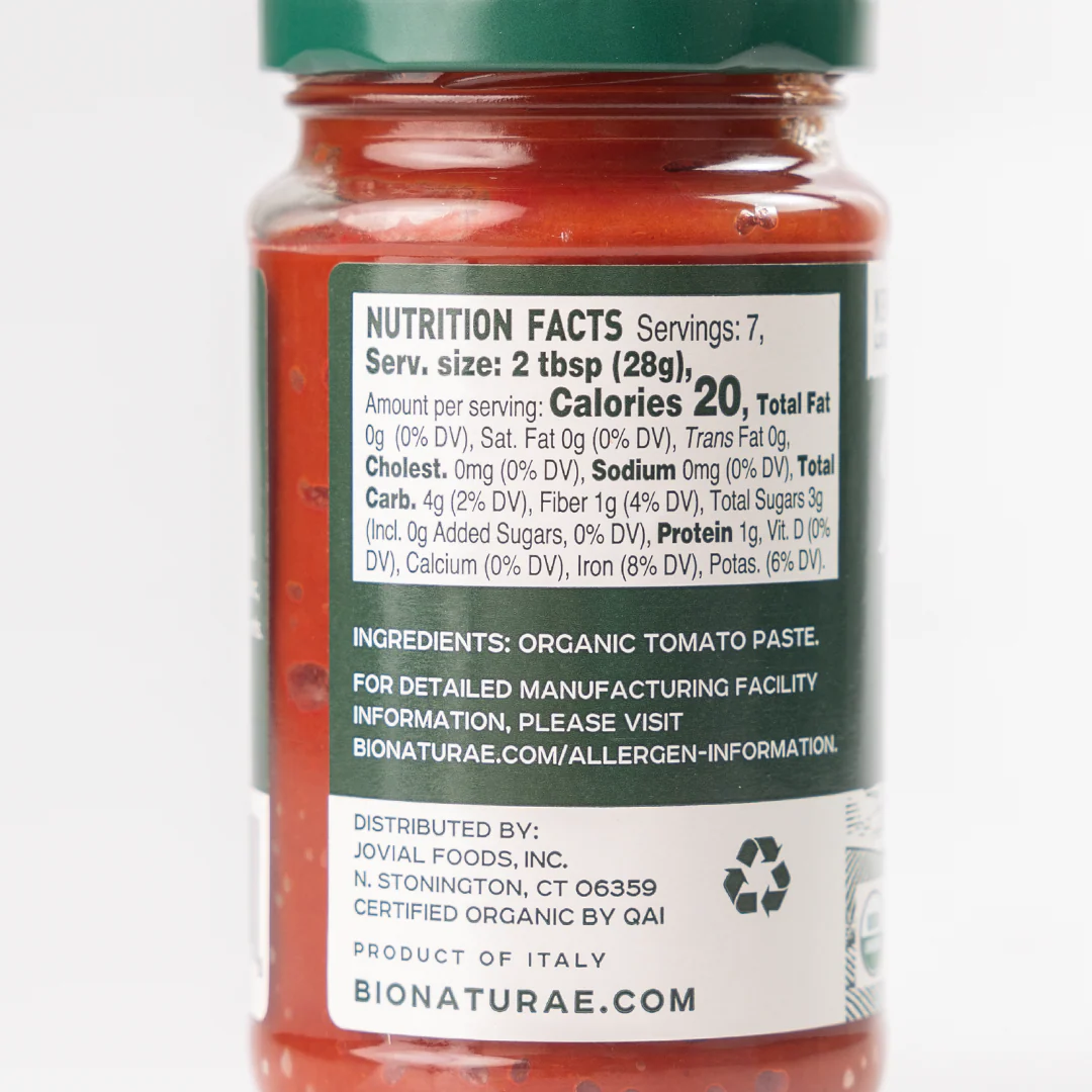 Bionaturae Organic Tomato Paste 200g - Image 2