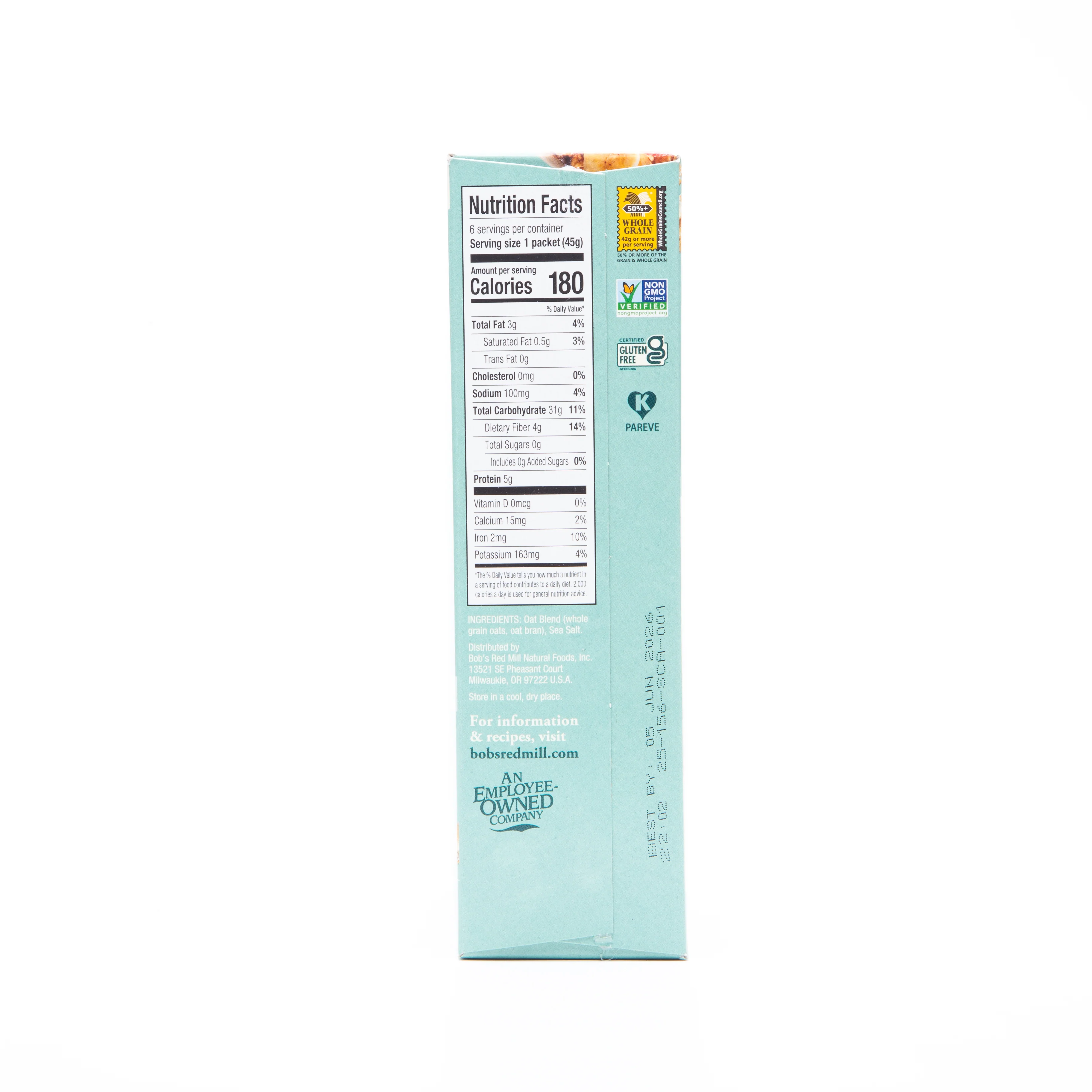Bob's Red Mill Classic Instant Oatmeal 6 - 45g - Image 4