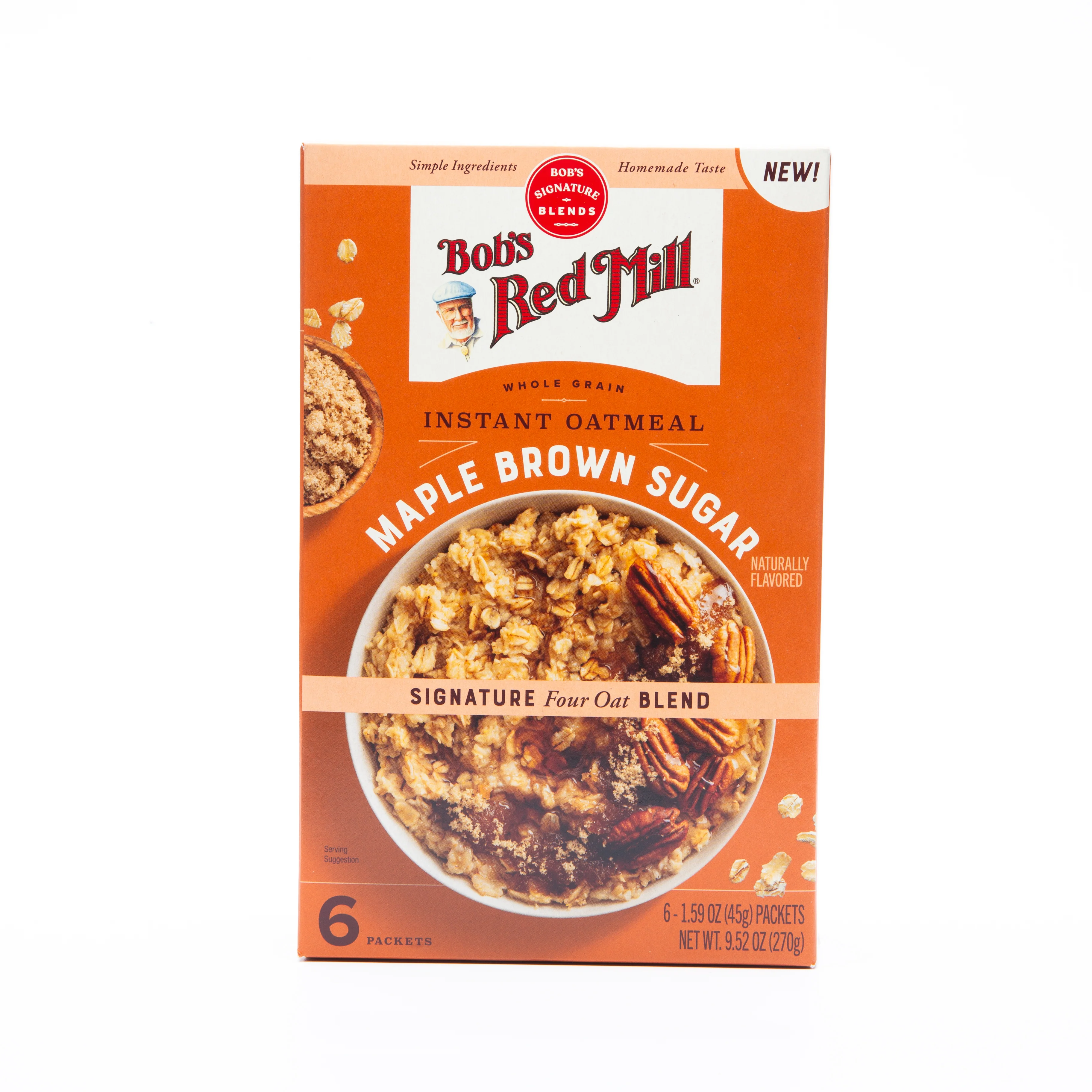 Bob's Red Mill Maple Brown Sugar Instant Oatmeal 6 - 45g