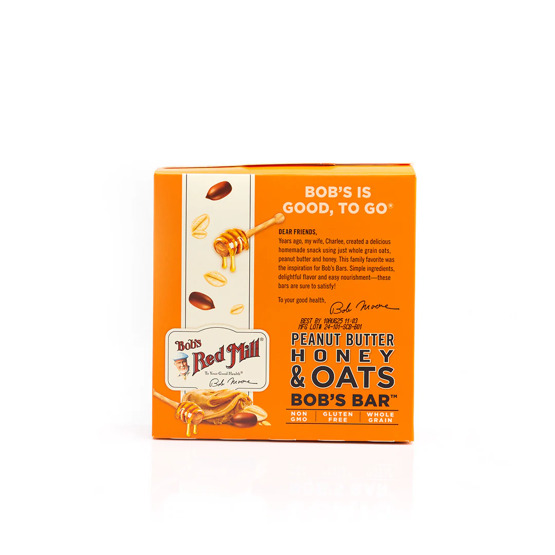 Bob's Red Mill Peanut Butter Honey & Oats Bob's Bar 5 - 42g - Image 4