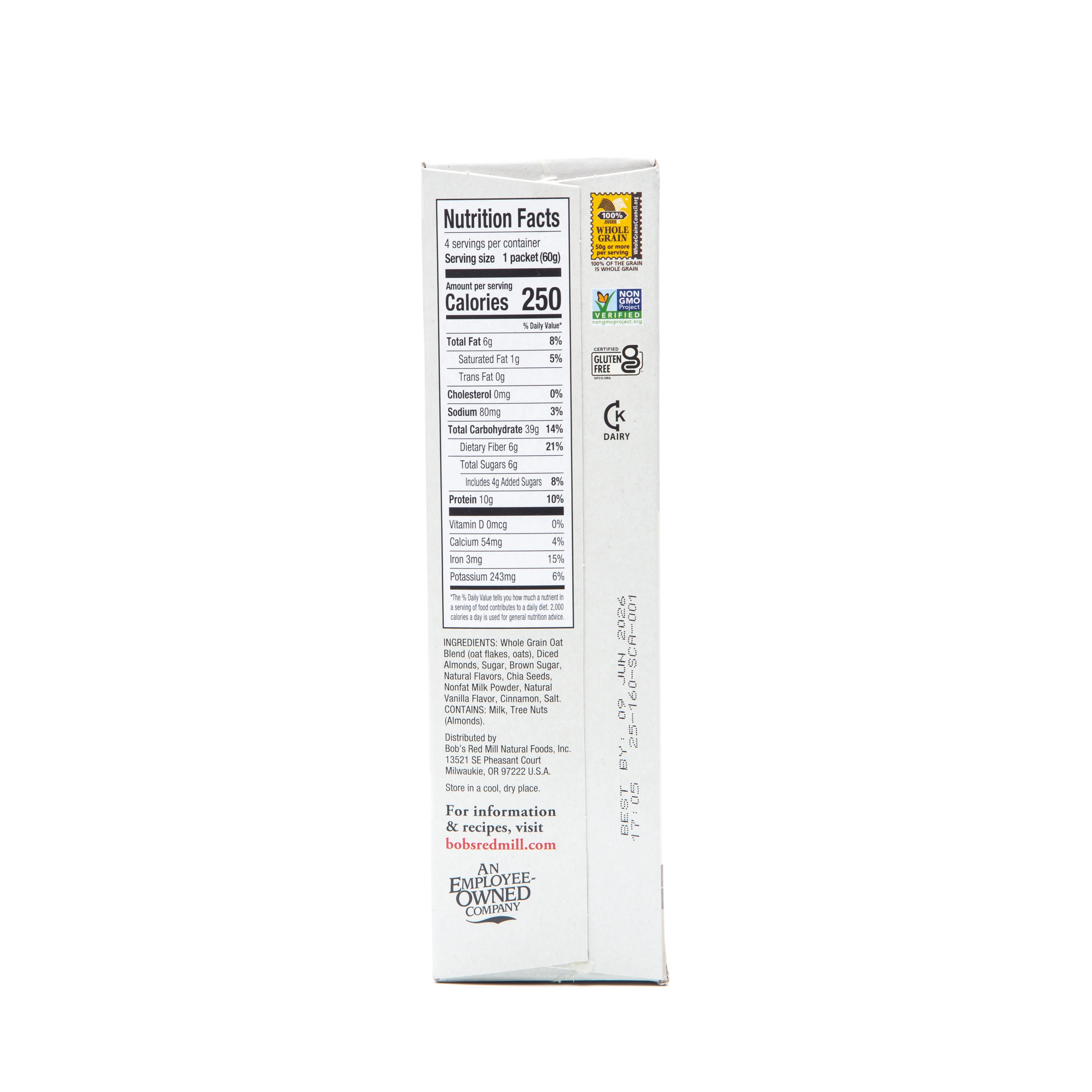 Bob's Red Mill Vanilla Almond Overnight Protein Oats 4 - 60g - Image 5