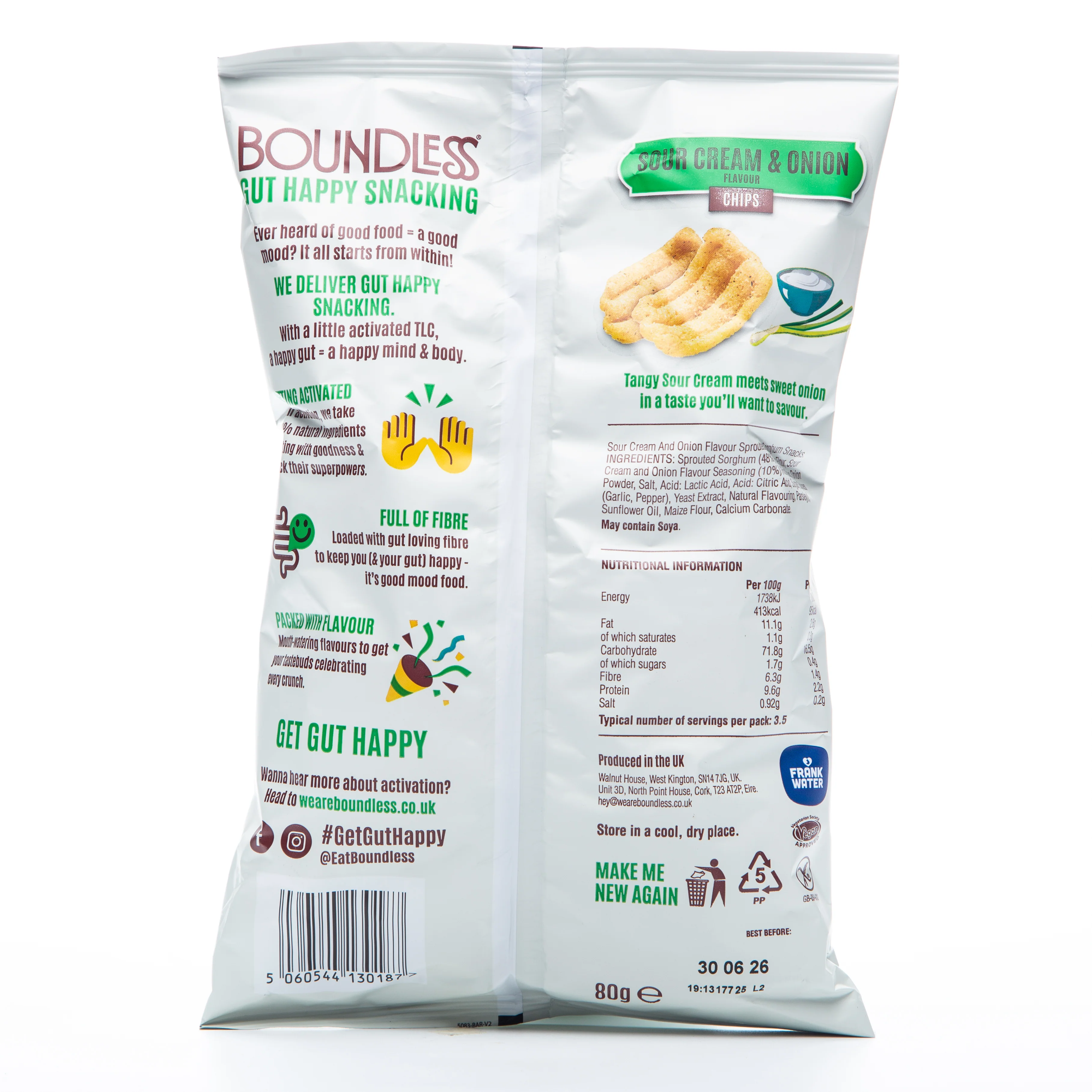 Boundless Sour Cream and Onion Flavored Chips 80g - Image 2