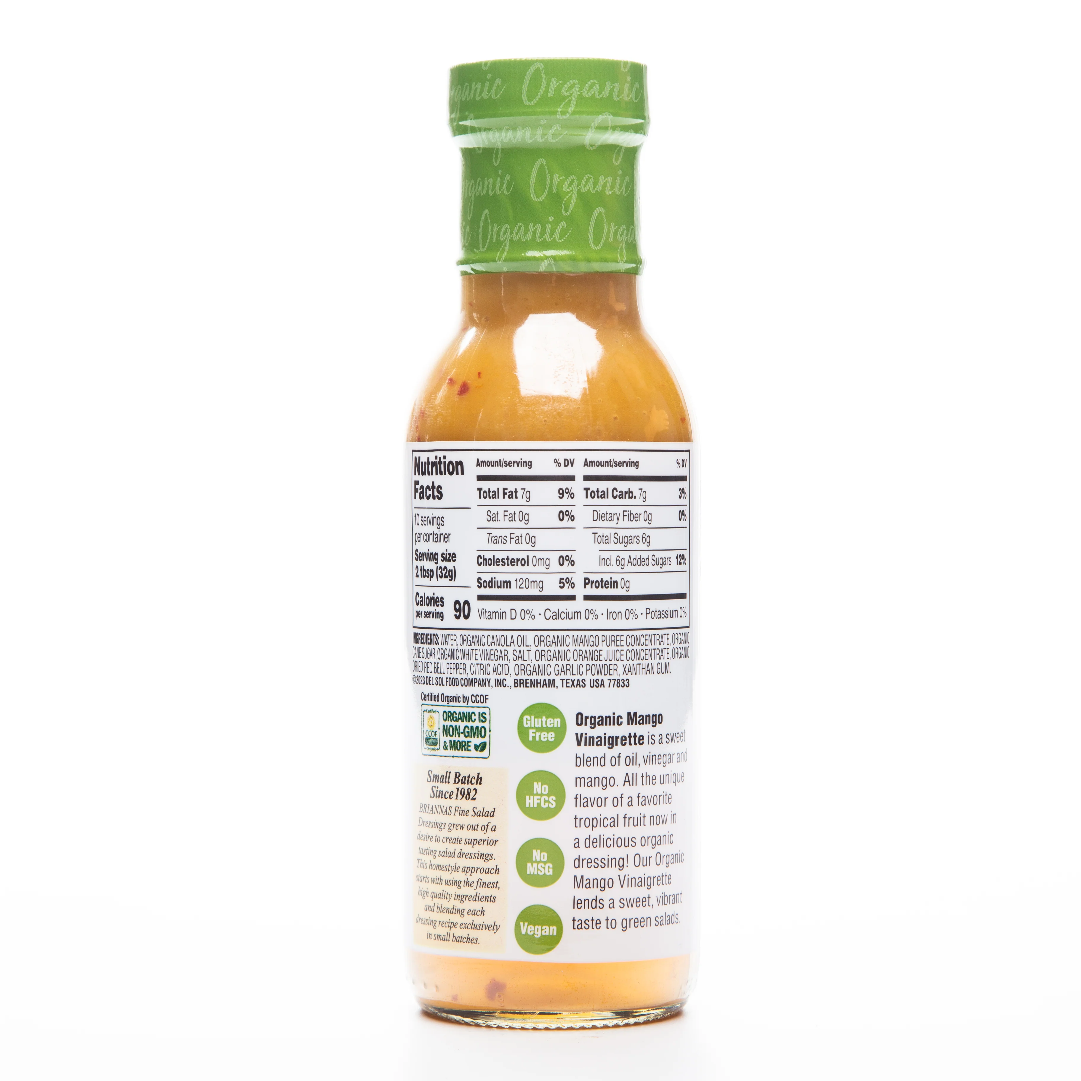 Brianna's Organic Mango Vinaigrette Dressing 296ml - Image 3