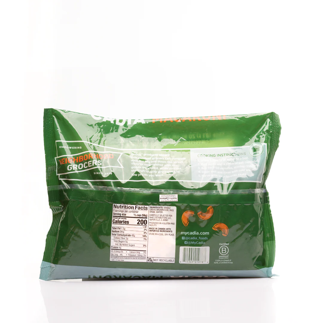 Cadia Brown Rice Macaroni 454g - Image 3