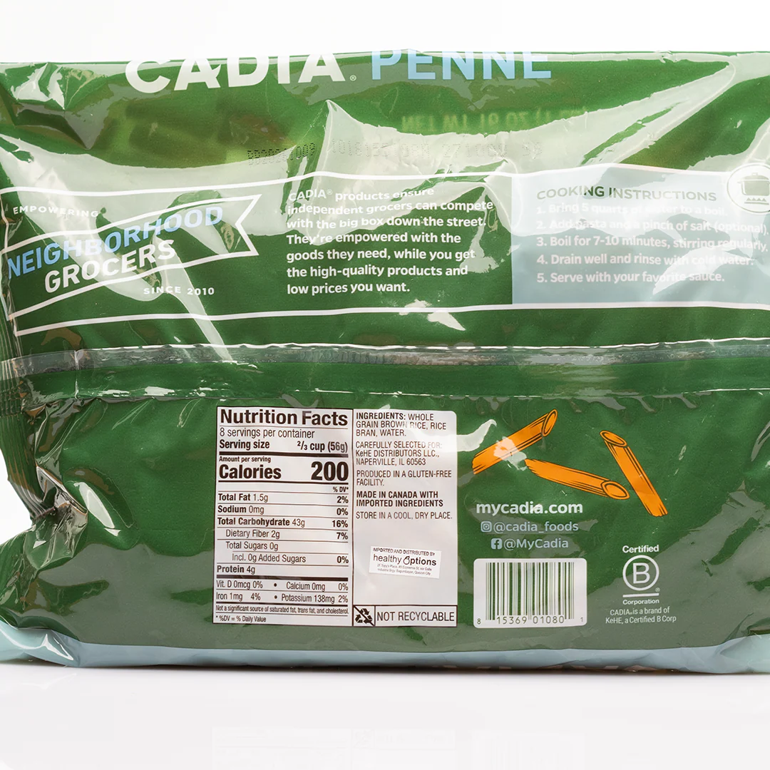 Cadia Brown Rice Penne 454g - Image 2