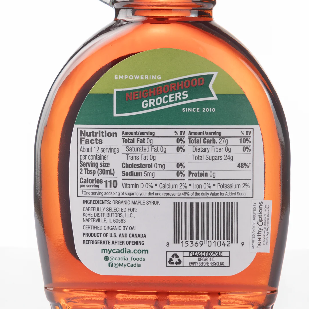 Cadia Organic Grade A Maple Syrup 354ml - Image 2