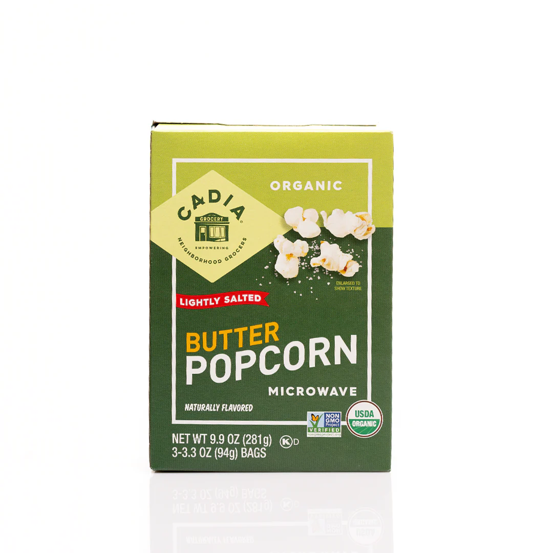 Cadia Organic Lightly Salted Microwave Popcorn 281g (3 x 94g bags) - Image 3