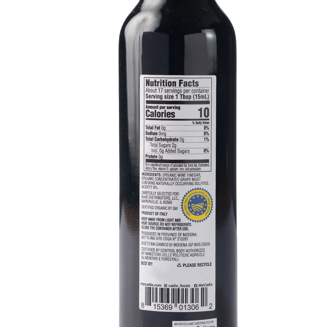 Cadia Organic Balsamic Vinegar of Modena 250ml - Image 2