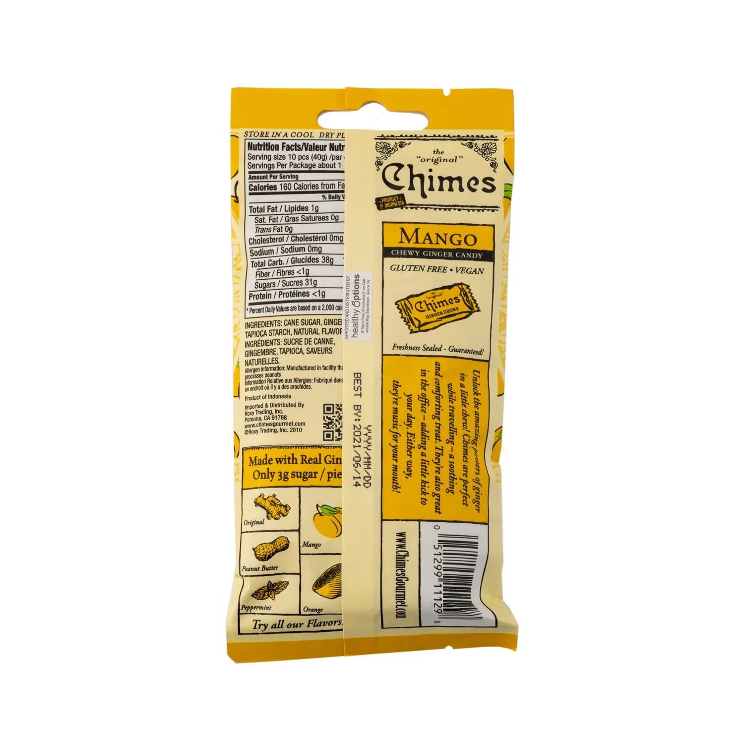 Chimes Mango Ginger Chews 42.5g - Image 2