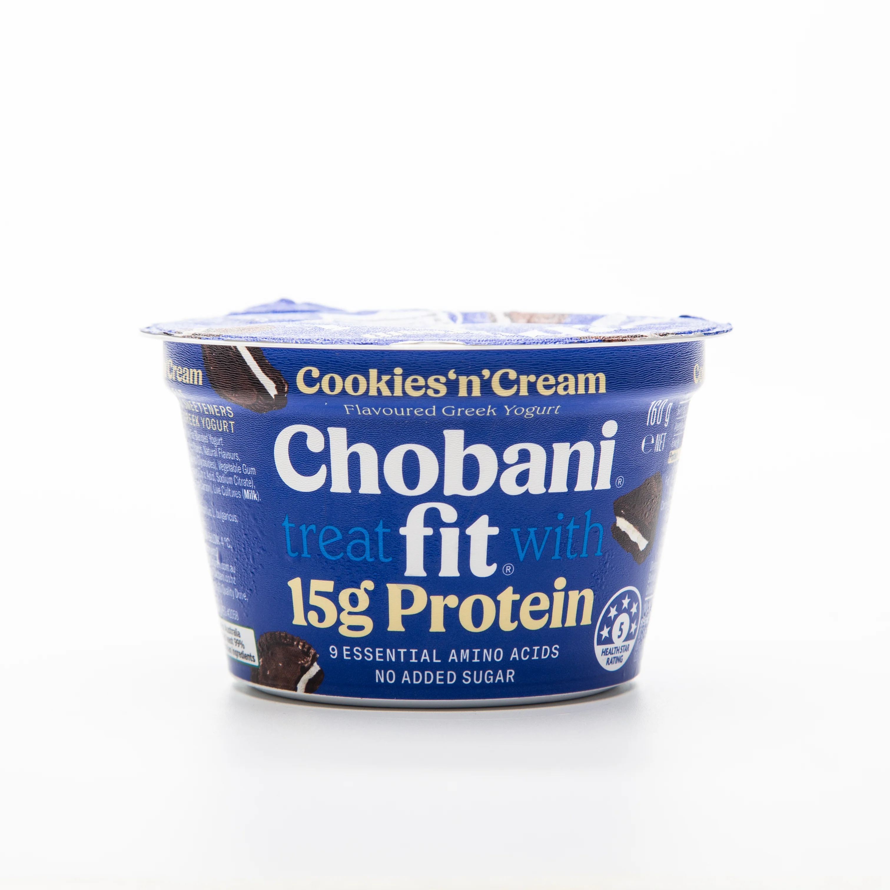Chobani Cookies and Cream Greek Yogurt Fit (15 g Protein) – 160 g