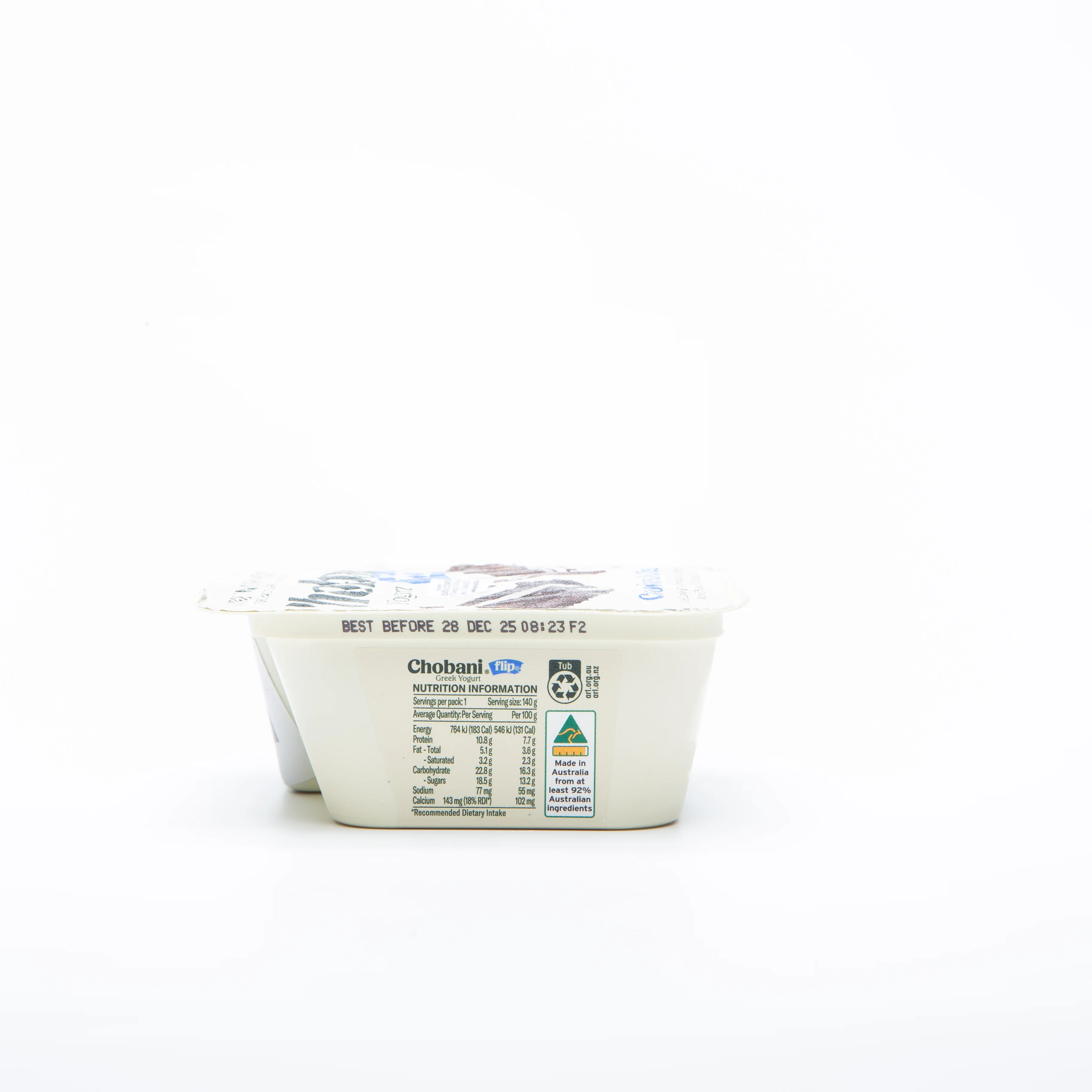 Chobani Cookies and Cream Greek Yogurt Flip 140g - Image 3