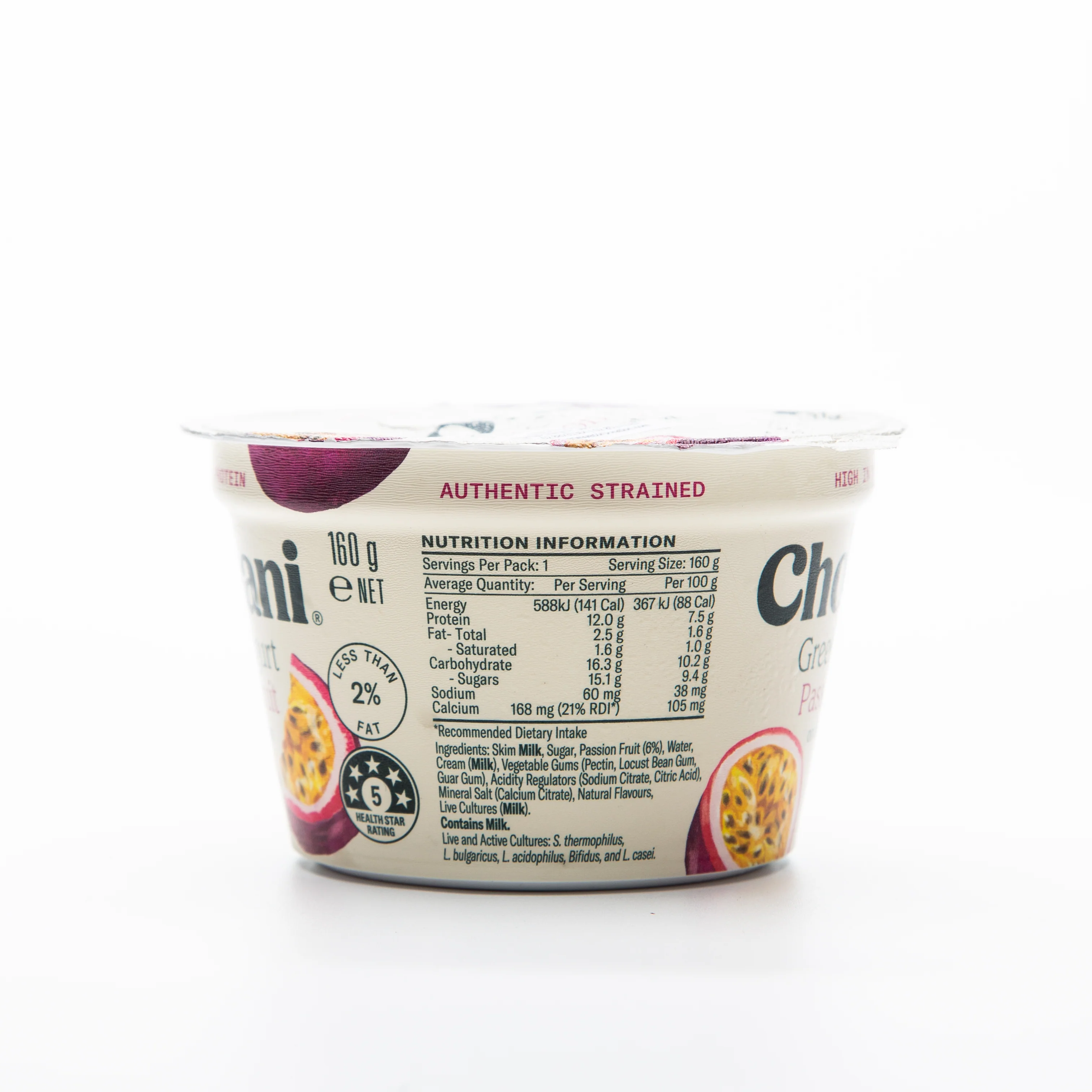 Chobani Passionfruit on the Bottom Greek Yogurt 160g - Image 6