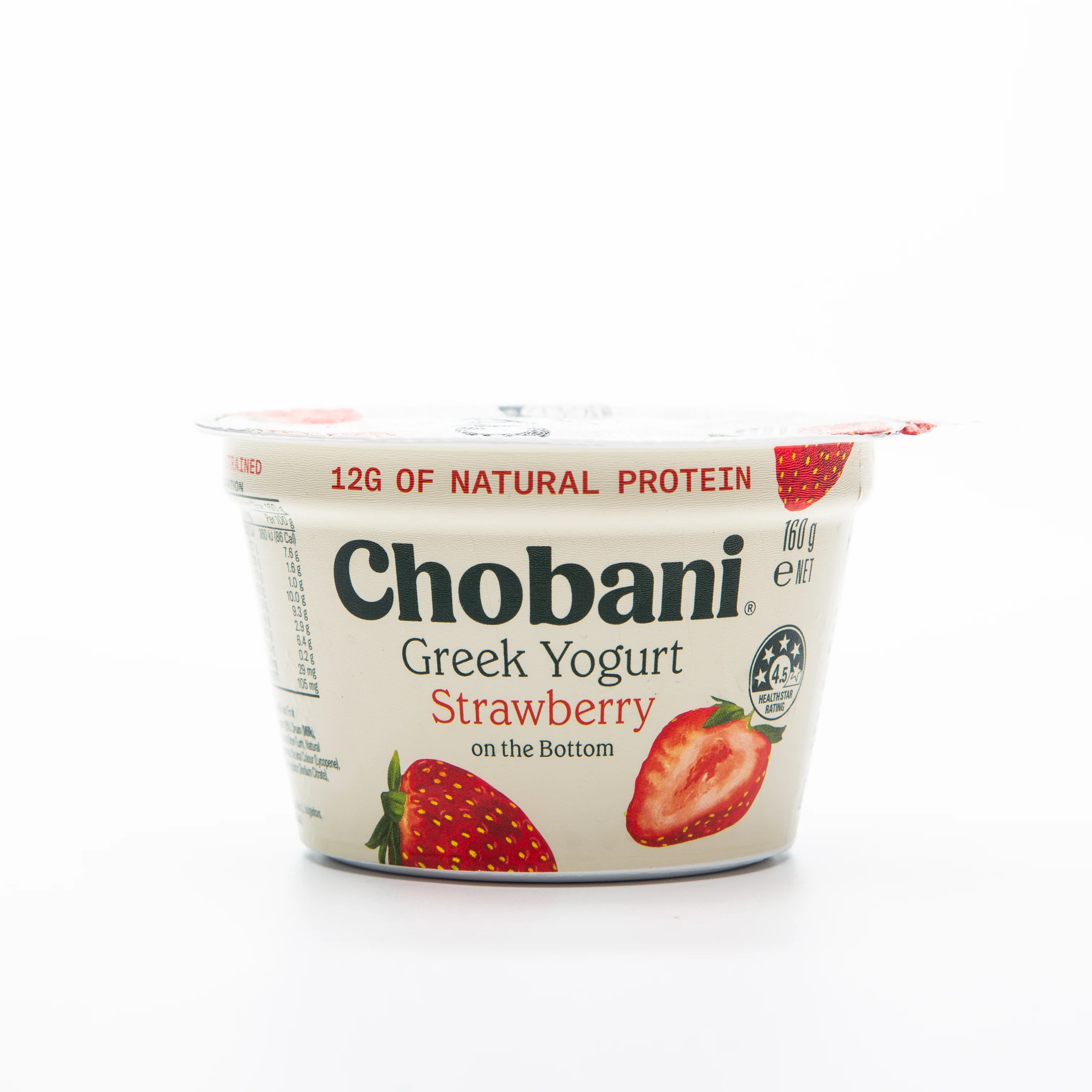 Chobani Strawberry on the Bottom Greek Yogurt 160g - Image 2