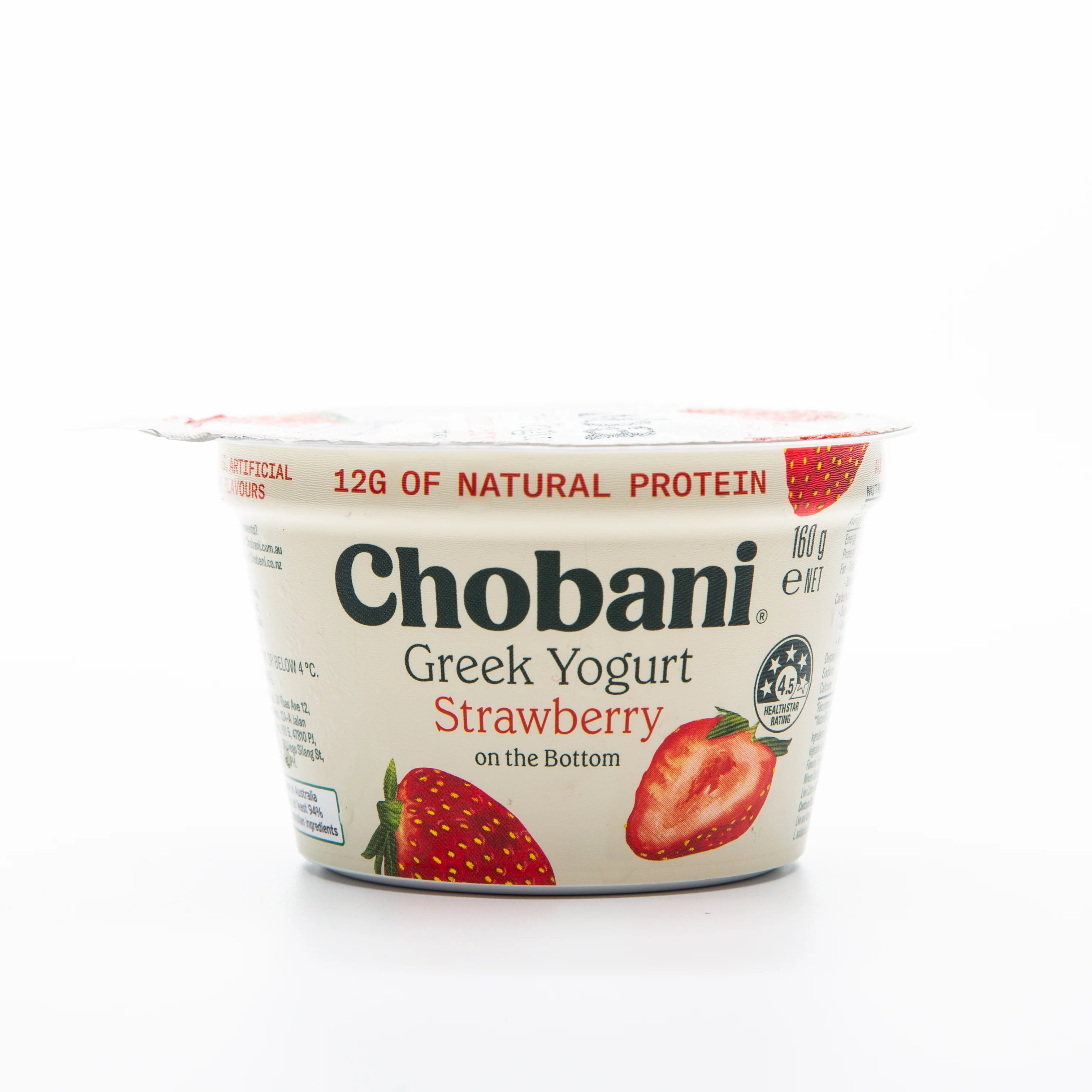 Chobani Strawberry on the Bottom Greek Yogurt 160g - Image 5