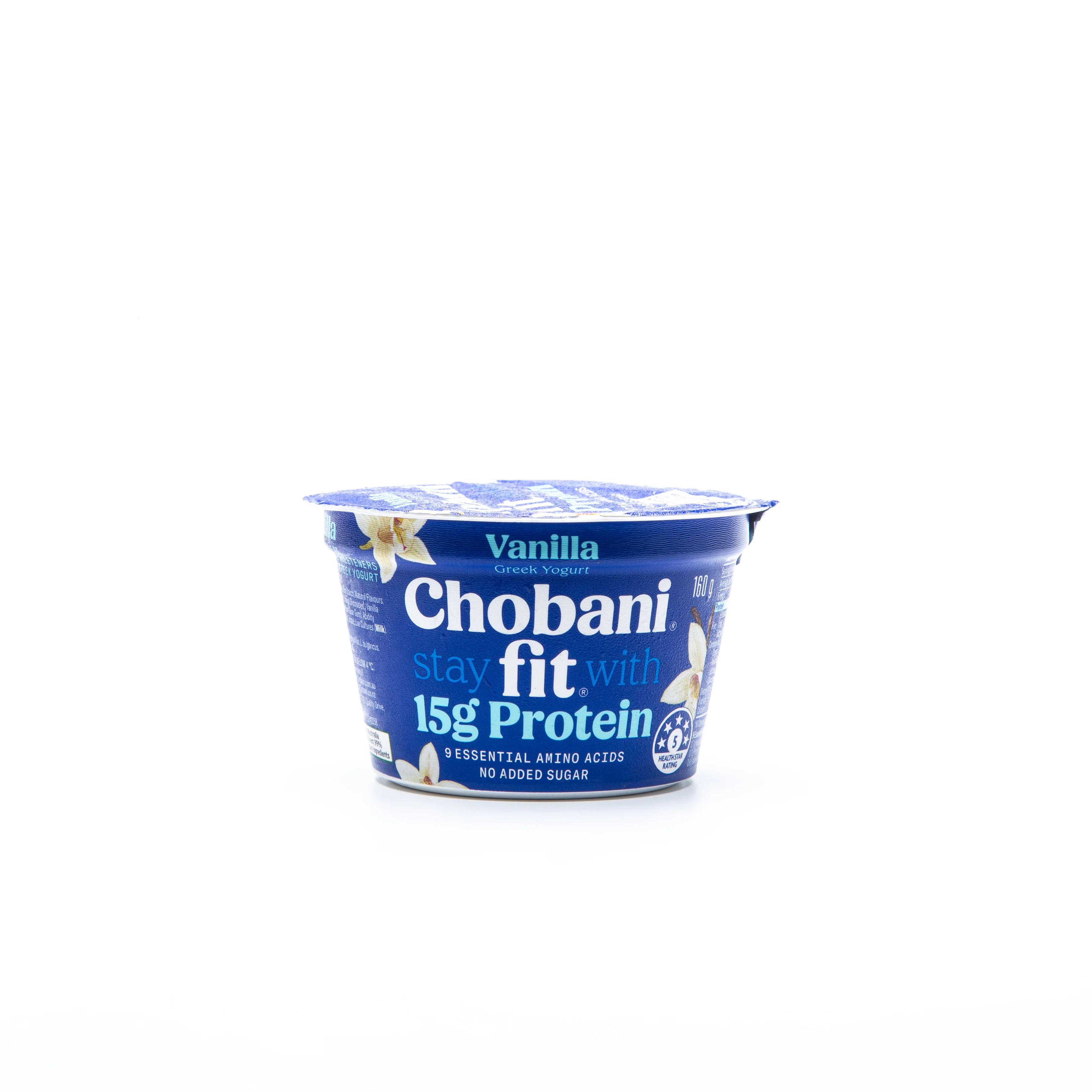 Chobani Vanilla Greek Yogurt Fit (15 g Protein) – 160 g - Image 2