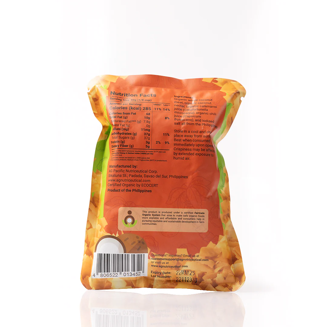 Coco Crisps Organic Baked Coconut Chips Chilimansi 30g - Image 2