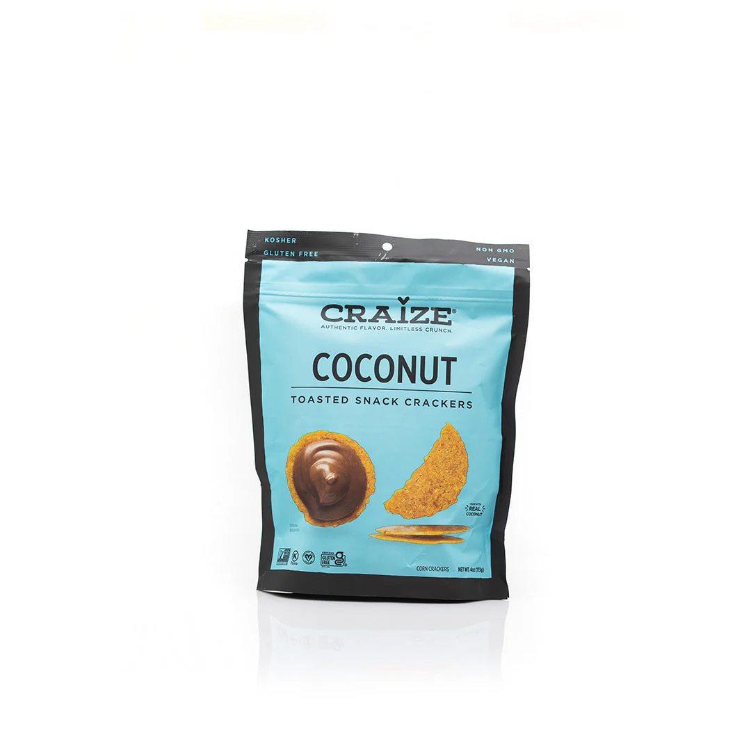 Craize Toasted Coconut Crackers 113g