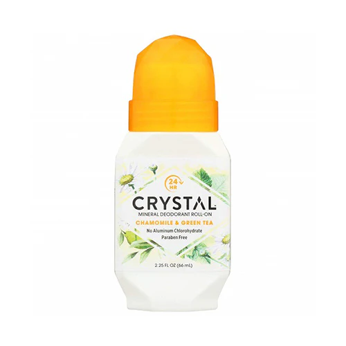 Crystal Body Chamomile & Green Tea Mineral Roll-on Deodorant 66ml