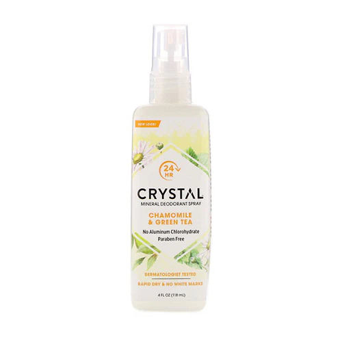 Crystal Body Chamomile & Green Tea Mineral Spray Deodorant 118ml