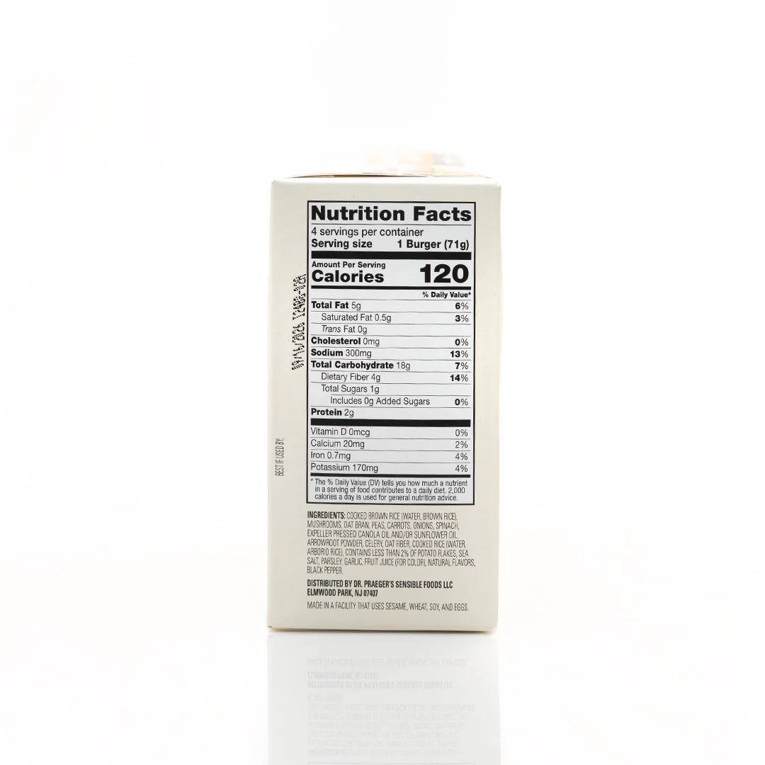 Dr. Praeger's Mushroom Risotto Veggie Burgers 283g - Image 2