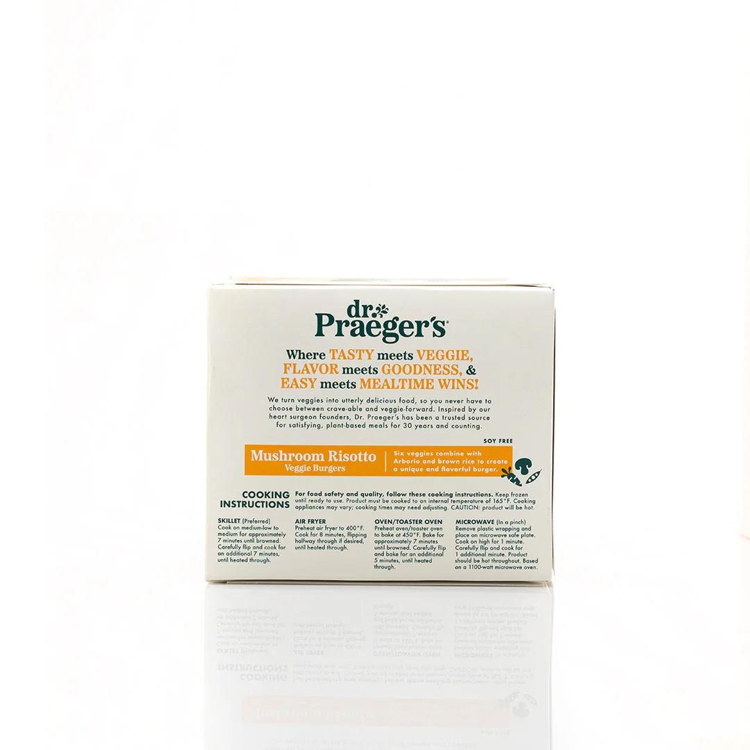 Dr. Praeger's Mushroom Risotto Veggie Burgers 283g - Image 3