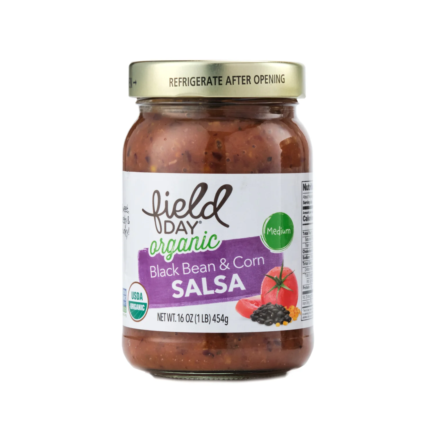 Field Day Organic Black Bean & Corn Salsa 454g