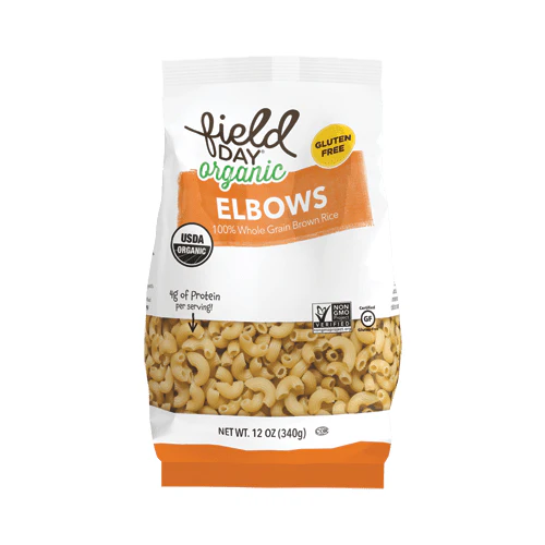 Field Day Organic Brown Rice Elbow Pasta 340g